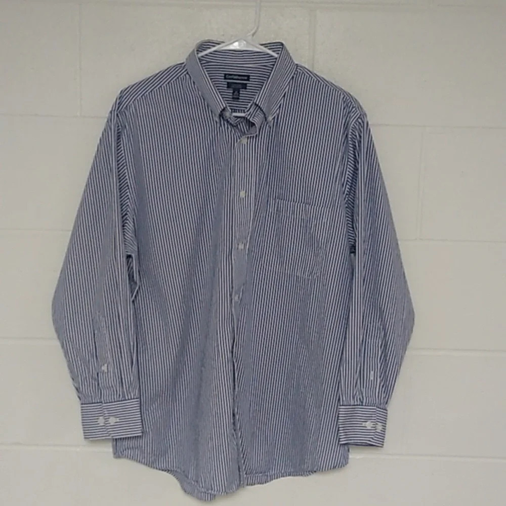 LONG SLEEVE STRIPE BUTTON DOWN 17 32/34